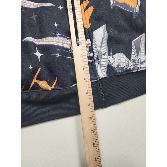 Star Wars Full Zip Hoodie Men Large Womens 2XL BB-8 Millennium Sweatshirt Lounge - Picture 4 of 14